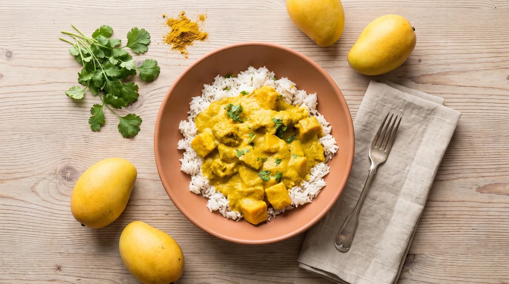 Creamy Coconut Mango Chicken Curry