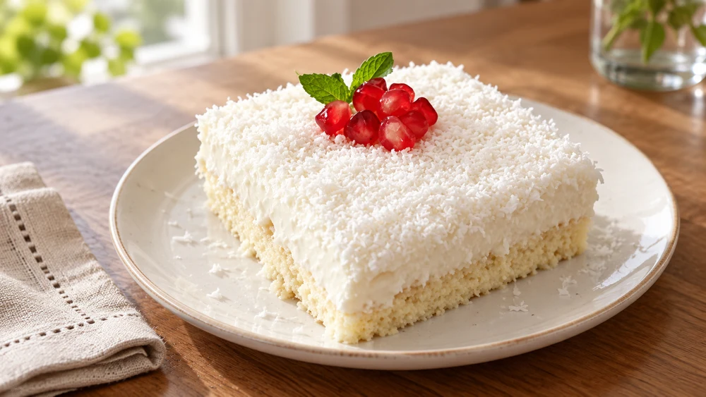 Milk-Soaked Coconut Cake